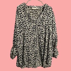 Chico’s Animal Print Lavar Top - XXL